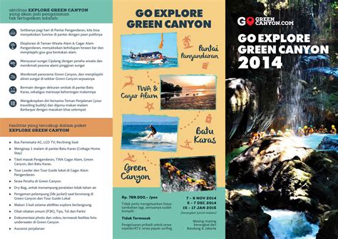 Contoh Brosur Taman Wisata Alam Tempat Wisata Indonesia