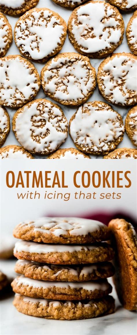 These are very traditional christmas cookies in germany and switzerland. These classic iced oatmeal cookies are old-fashioned style with soft centers, crisp chewy edges ...