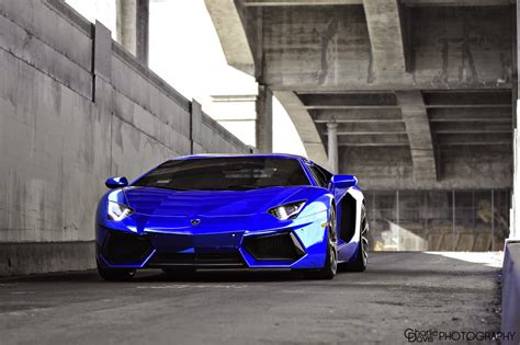 Chrome Blue Lamborghini Aventador Lp 700 4 Supercars Show
