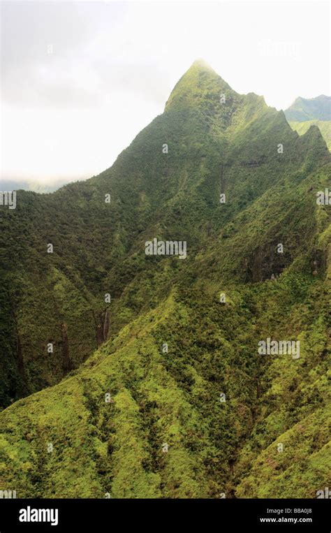 Mount Waialeale Kauai Hi Stock Photo Alamy