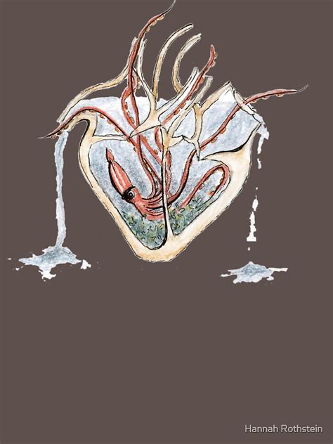 Squid Heart Aquarium T Shirt By Hrothstein Redbubble