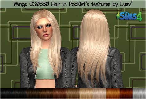 Mertiuza Wings Os0530 Hair Retextured Sims 4 Hairs