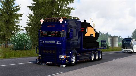 Scania RJL lastväxlare Maskinflak Ets2 1 46 Promods Tuning