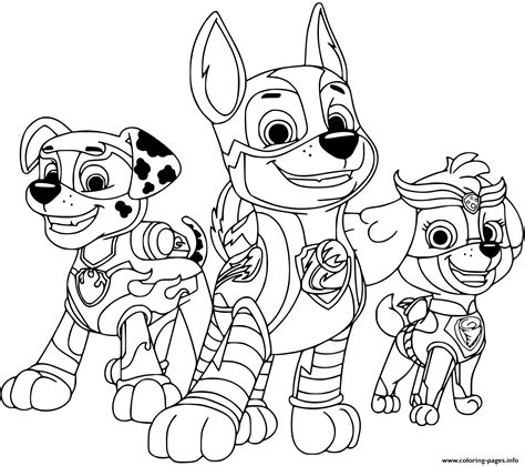 Paw Patrol New Series Coloring Page Printable Paw Patrol Coloring