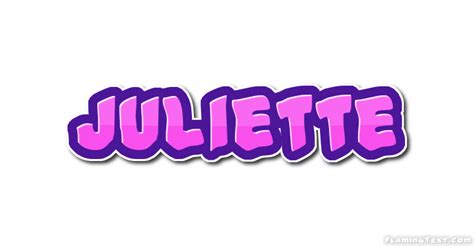 Juliette Logo Outil De Conception De Nom Gratuit à Partir De Texte