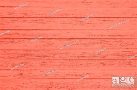 Close Up Background Texture Of Coral Pink Color Toned Vintage Painted