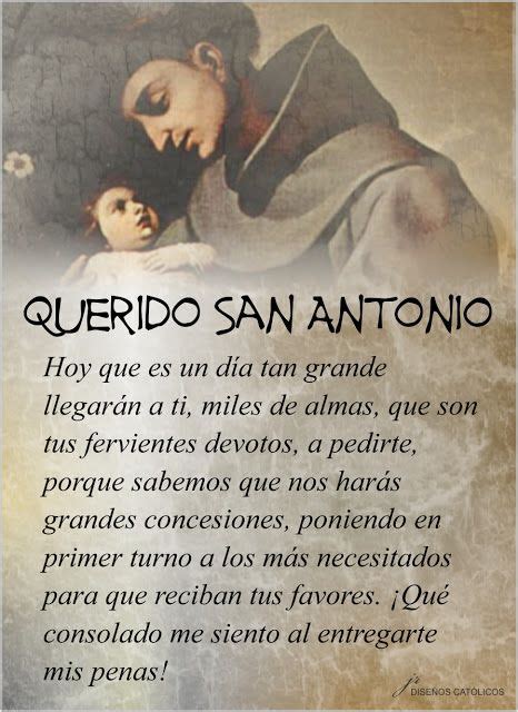 Oraciones Catolicas San Antonio De Padua Saint Quotes Catholic