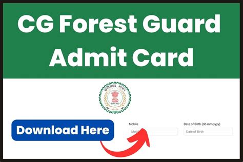 Cg Forest Guard Admit Card Check Pet Pst Date