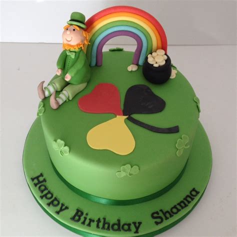 Leprechaun And Rainbow Cake