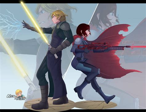 Its Star Wars And Rwby Whats Not To Love About It Rwby Rwby Jaune
