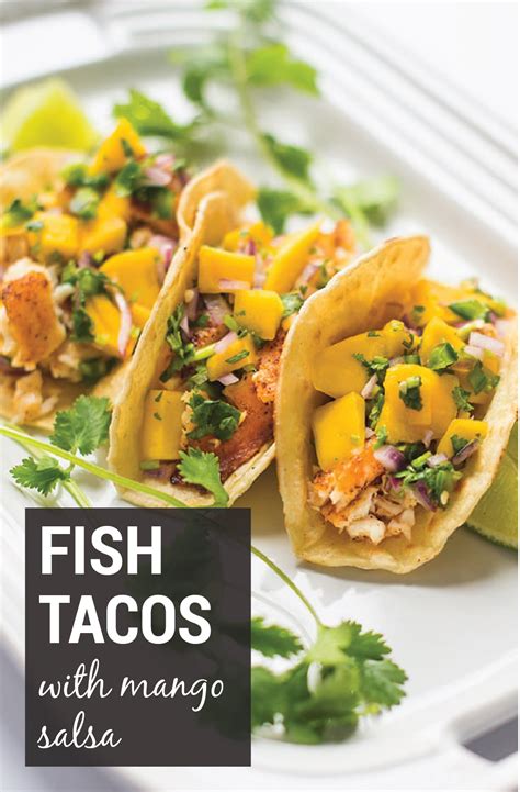 I can confirm that it goes well with chips, guacamole and black bean tacos. Baked Fish Tacos with Mango Salsa | Recipe | Fish tacos ...