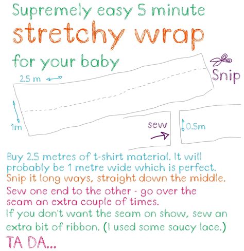 Diy Stretchy Wrap Tutorial Babywearing Plus Two Other Diy Slings