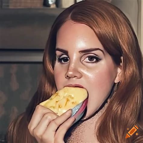 Lana Del Rey Enjoying Queso On Craiyon