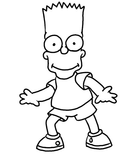 Kolorowanki Bart Simpson