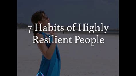 7 Habits Of Highly Resilient People Youtube