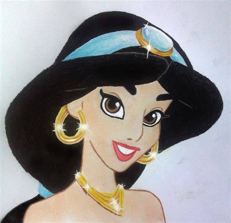 Speed Drawing Of Princess Jasmine By Jasminasusak On Deviantart