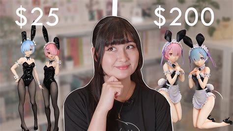 20 Vs 200 Bunny Girl Figure 👯‍♀️ Rem And Ram Figure Unboxing And