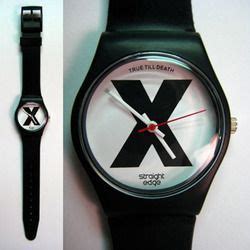 Straight Edge - X Watch - Watch :: RevHQ.com | Straight edge tattoo, Watch design, Straight edge