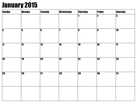 Printable January Calendar Calendar Template 2023