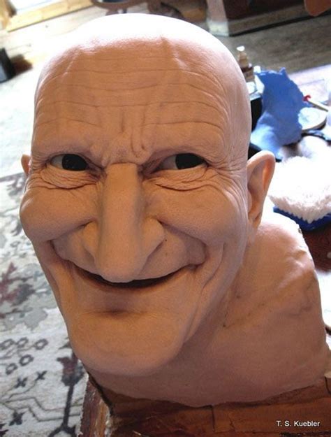 Creepy Man Face Smiling