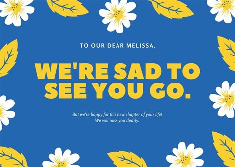 Printable Farewell Cards You Can Customize For Free Canva