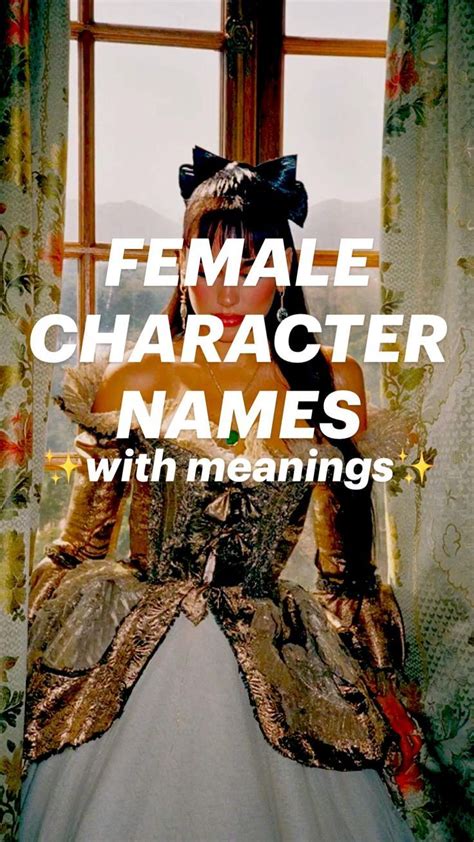 Female Character Names With Meanings In 2022 Writing Inspiration Tips