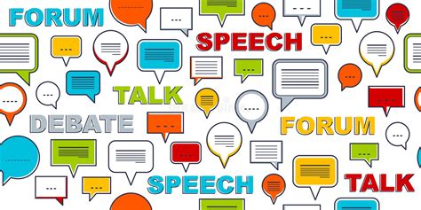 Speech Bubbles Seamless Vector Background Endless Pattern With Dialog