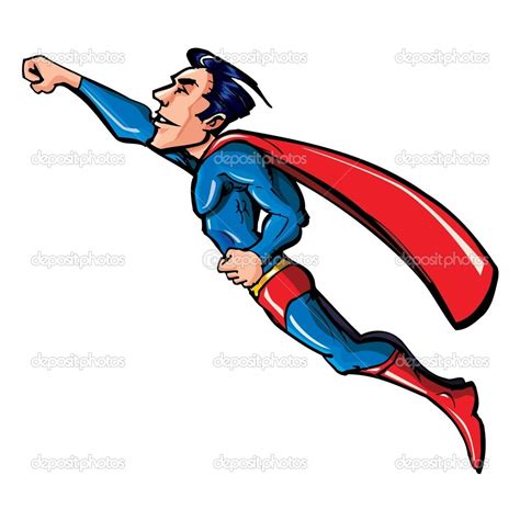 Superman Flying Clipart