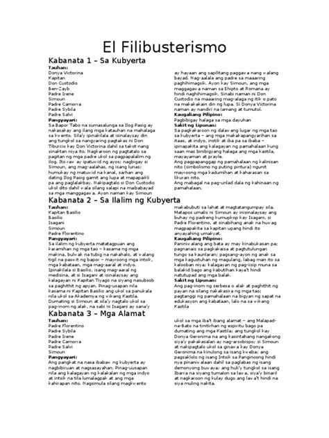 Kabanata 11 El Filibusterismo Philippin News Collections