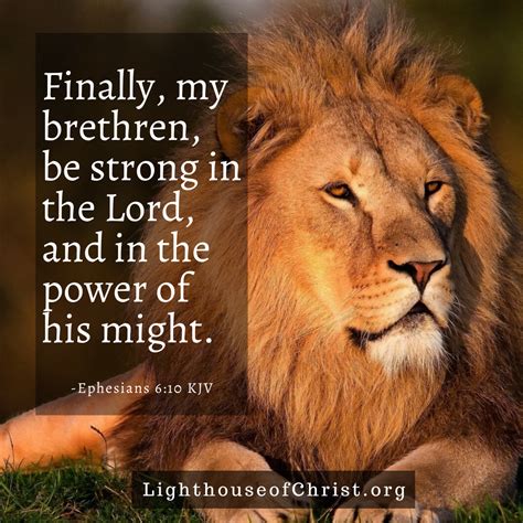 Ephesians 610 Kjv Ephesians 610 Be Strong In The Lord Kjv
