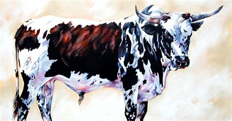 Terry Kobus Originals Gallery Nguni Bull Painting