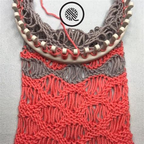 A beginner's guide to knitting on a loom with over 30 fun projects. Loom Knit Coral Breezes Infinity Scarf Free Pattern ...