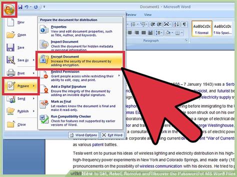 5 Ways To Set Reset Remove And Recover The Password Of Ms Word Files