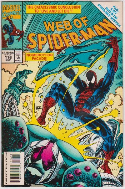 1994 Web Of Spider Man 116 Issue Marvel Comics Property Room