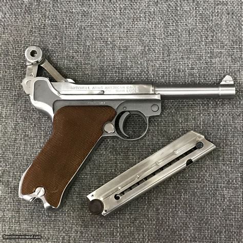 Luger P08 Manufactured By Mitchell Arms Of Houston Texas In Stainless