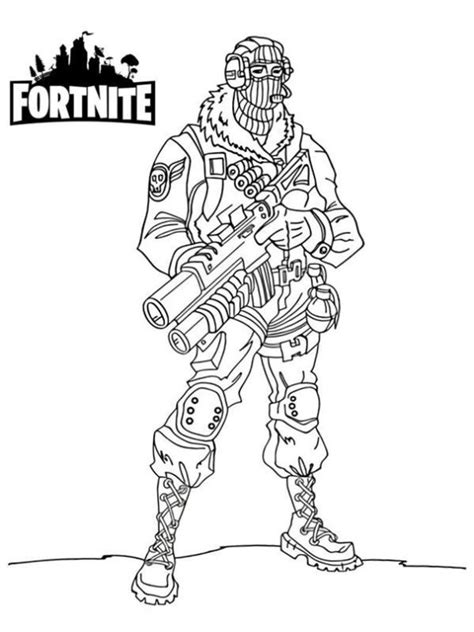 Fortnite rex skin loading coloring page. Kids-n-fun.com | 37 coloring pages of Fortnite