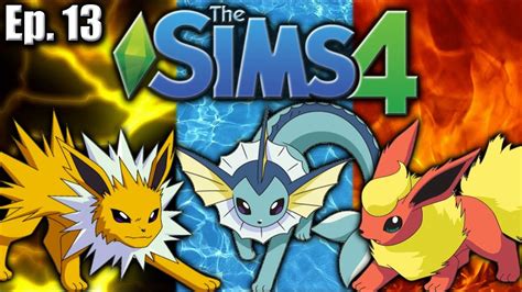 My Eevee Evolution Dream Team The Sims 4 Pokemon Theme Gen 1