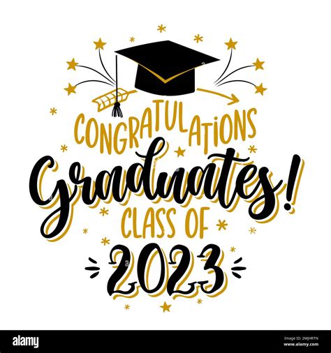 Congratulations Graduates Class Of 2023 Badge Design Template In