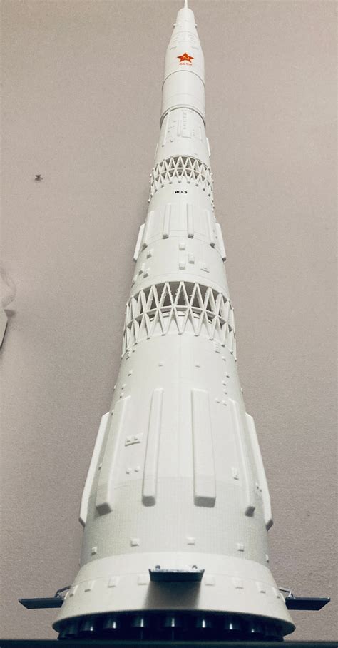 New The Mighty Soviet N1 Moon Rocket Kit Model All White Etsy Uk