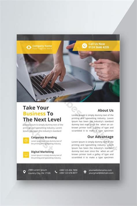 Corporate Office Flyer Design Template Ai Free Download Pikbest