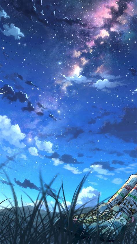 Discover Night Sky Anime Wallpaper In Duhocakina