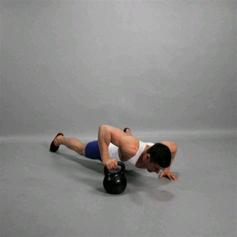 Plyo Kettlebell Push Up By Brittany D Exercise How To Skimble