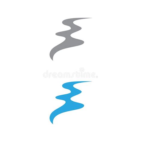 River Logo Template Vector Icon Stock Vector Illustration Of