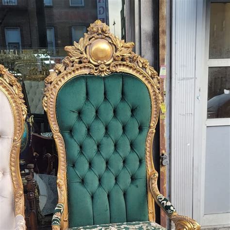 Emerald Green Throne Chair Etsy