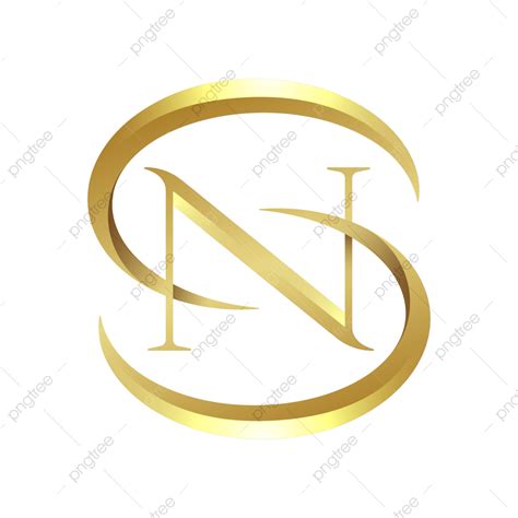 Hình ảnh N S Vòng Tròn Chữ Cái Logo Monogram Png Logo Chữ Lồng N