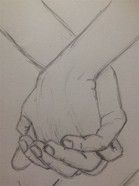 Practice Sketch Holding Hands 2 Pinkishcoconut Pencil Drawings Easy