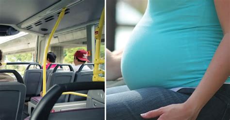 Pregnant Woman In Bus