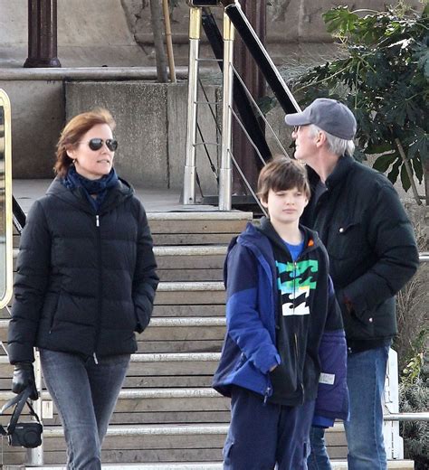 Richard Gere Wife Carey Lowell And Their Son Homer Richard Gere