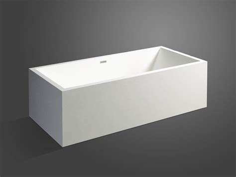 Bedenken sie zudem, dass freistehende badewannen hauptsächlich als optischer hingucker dienen. Milano - freistehende Mineralguss-Badewanne - Weiß matt ...