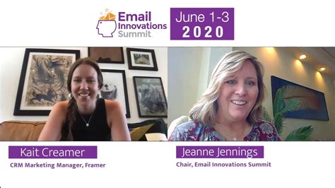 Kait Creamer Framer Email Innovations Summit 2020 Preview Youtube